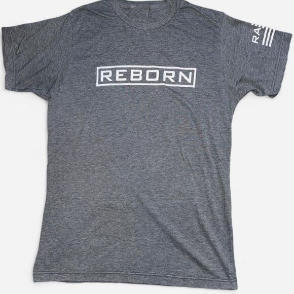Source Unknown Other - REBORN Grey Cotton T-Shirt; Size Medium